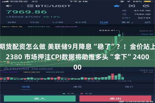 期货配资怎么做 美联储9月降息“稳了”？！金价站上2380 市场押注CPI数据将助推多头“拿下”2400