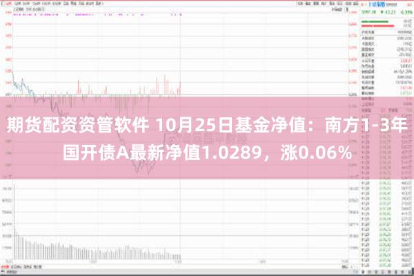 期货配资资管软件 10月25日基金净值：南方1-3年国开债A最新净值1.0289，涨0.06%